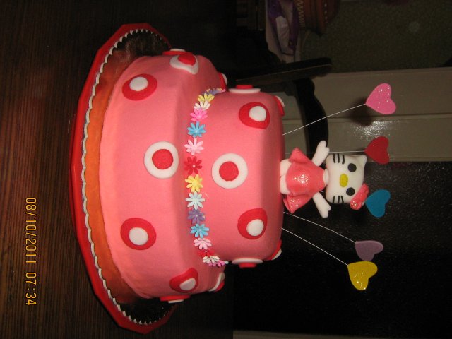 Eto to je prva torta i poku&scaron;avam da je lepo postavim ali ne&scaron;to neće :)